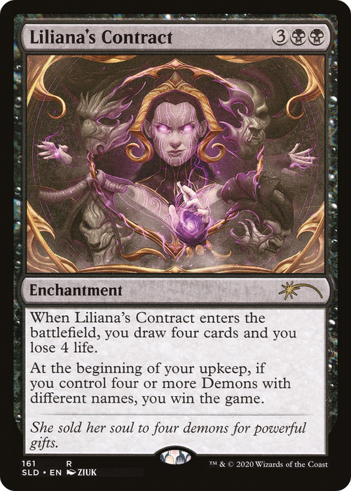Liliana's Contract (SLD-161) - rare - Foil