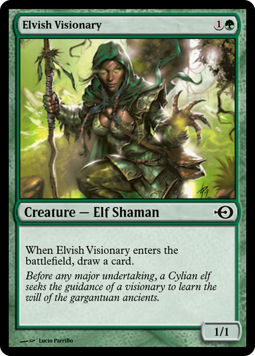 Elvish Visionary (PRM-36865) - common - Foil