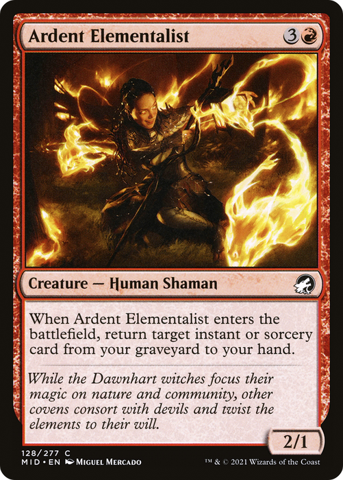 Ardent Elementalist (MID-128) - common