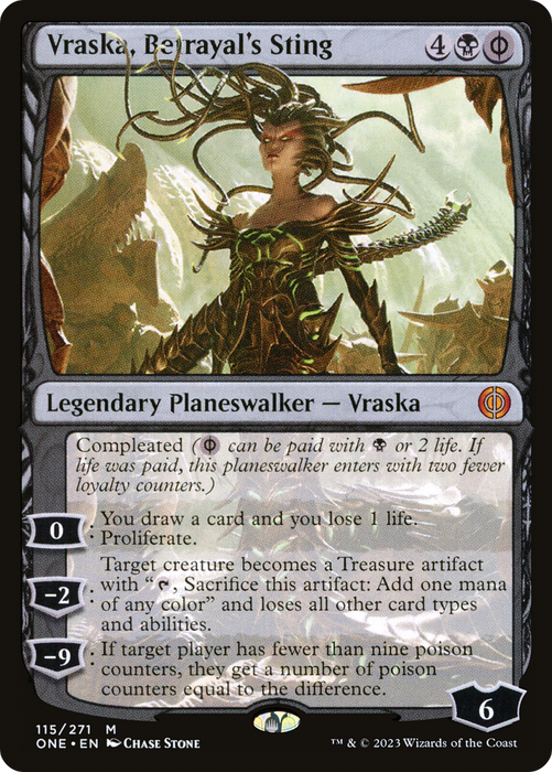 Vraska, Betrayal's Sting (ONE-115) - mythic - Foil