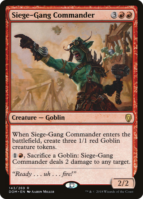Siege-Gang Commander (DOM-143) - rare - Foil