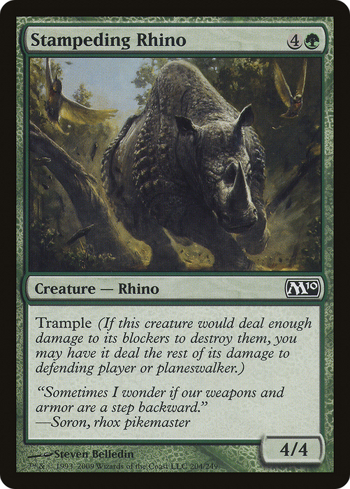 Stampeding Rhino (M10-204) - common