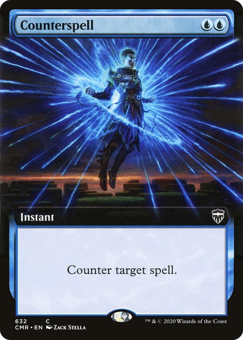 Counterspell (CMR-632) - common: (Extended Art) - Foil