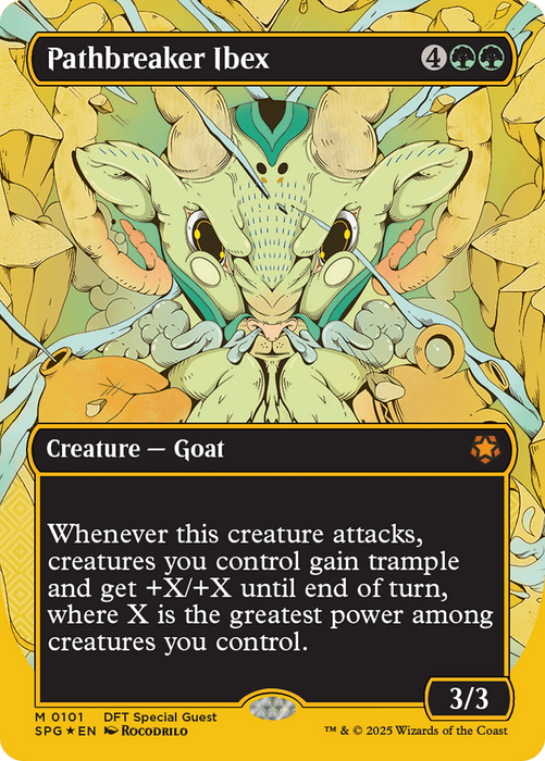 Pathbreaker Ibex (SPG-101) - mythic (Borderless) - Foil