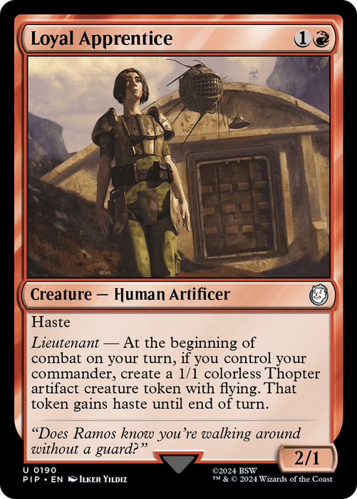 Loyal Apprentice (PIP-190) - uncommon - Foil