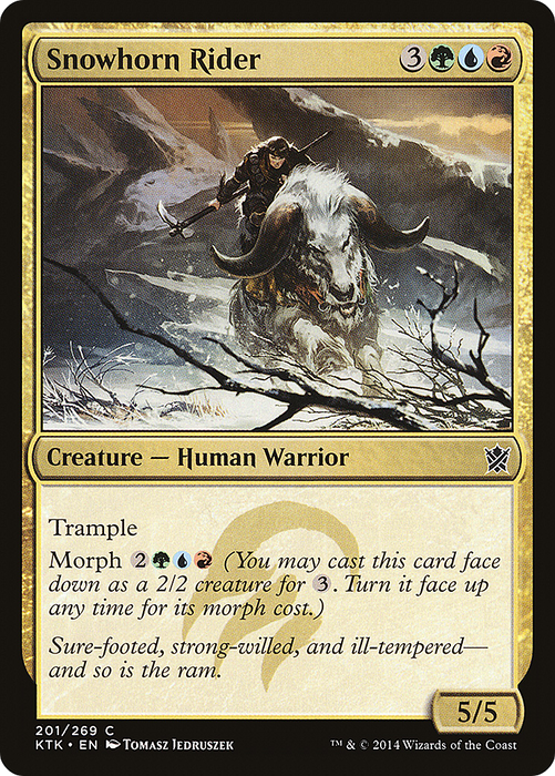 Snowhorn Rider (KTK-201) - common - Foil