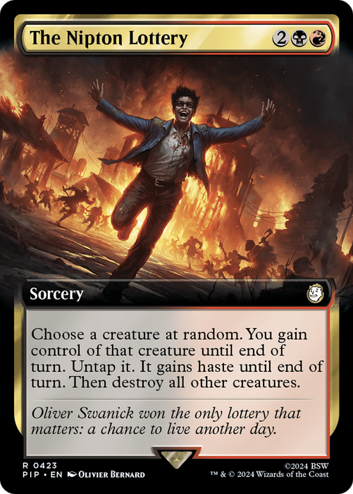 The Nipton Lottery (PIP-423) - rare: (Extended Art) - Foil