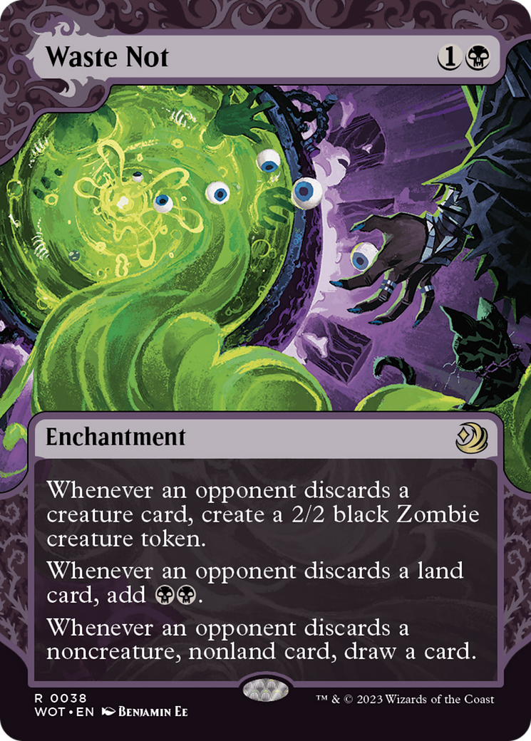 Waste Not (WOT-038) - rare: (Showcase) (Borderless)