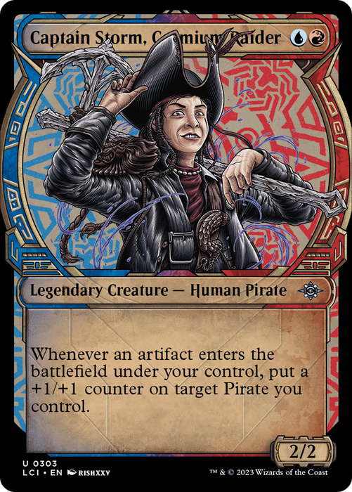 Captain Storm, Cosmium Raider (LCI-303) - uncommon: (Showcase) - Foil
