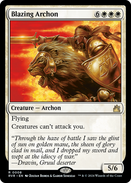 Blazing Archon (RVR-008) - rare - Foil