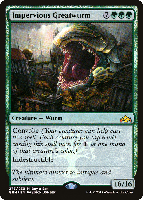Impervious Greatwurm (BABP-273) - mythic - Foil