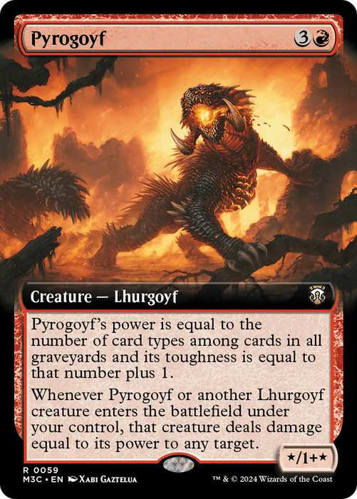 Pyrogoyf (M3C-059) - rare: (Extended Art)