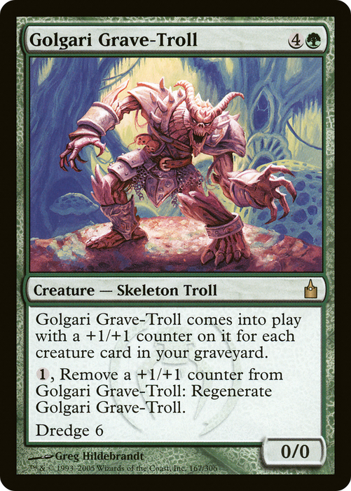 Golgari Grave-Troll (RAV-167) - rare - Foil