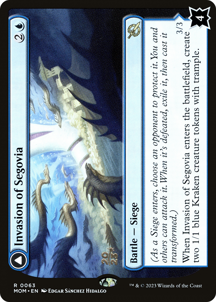 Invasion of Segovia // Caetus, Sea Tyrant of Segovia (PRE-63S) - rare - Foil