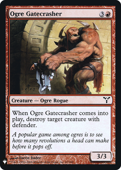 Ogre Gatecrasher (LIST-DIS-67) - common - Foil