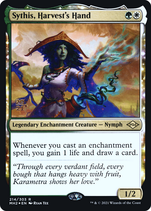 Sythis, Harvest's Hand (PRE-214S) - rare: (enchantment) - Foil