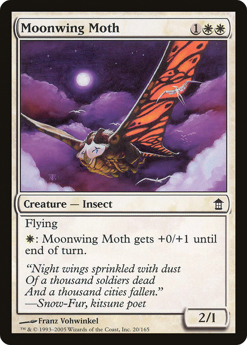 Moonwing Moth (SOK-020) - common - Foil