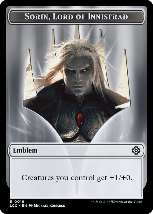 Sorin, Lord of Innistrad Emblem (TLCC-016) - common - Foil