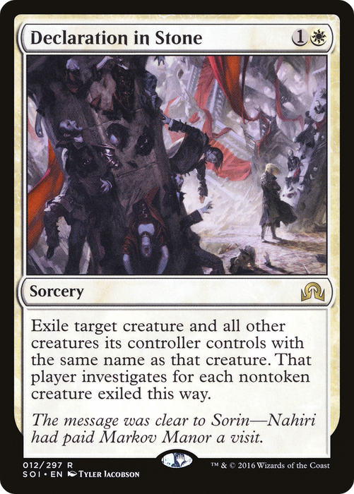 Declaration in Stone (SOI-012) - rare - Foil