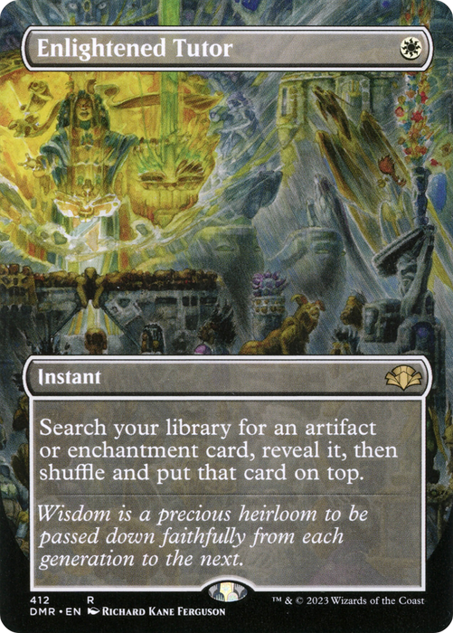 Enlightened Tutor (DMR-412) - rare (Borderless) - Foil