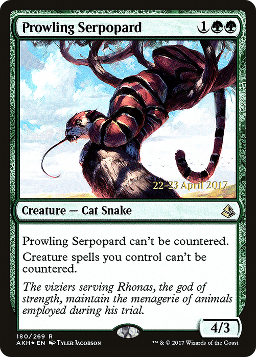 Prowling Serpopard (PRE-180S) - rare - Foil
