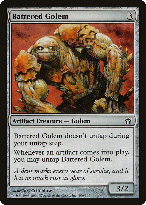 Battered Golem (5DN-106) - common - Foil