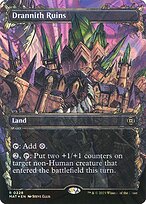 Drannith Ruins (MAT-228) - rare: (Showcase) (Borderless) - Foil
