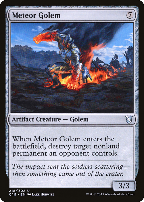 Meteor Golem (C19-218) - uncommon