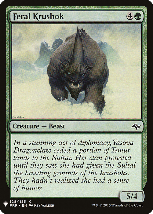Feral Krushok (LIST-FRF-128) - common