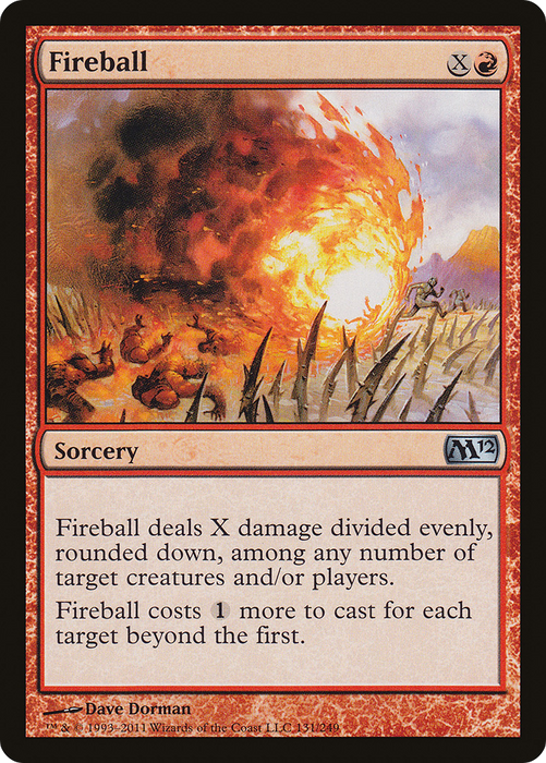 Fireball (M12-131) - uncommon - Foil