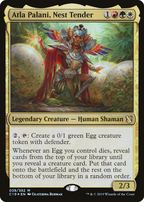 Atla Palani, Nest Tender (C19-038) - mythic - Foil