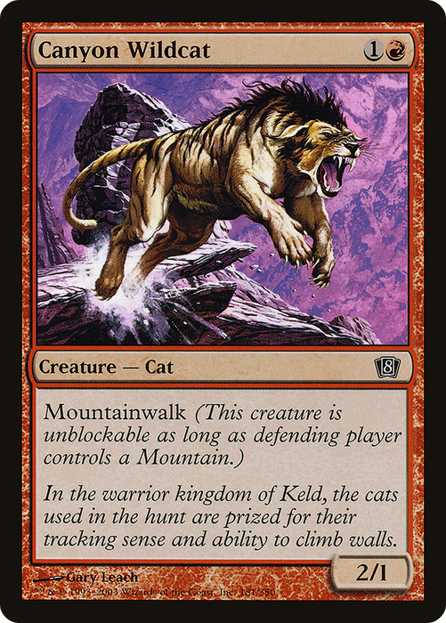 Canyon Wildcat (8ED-181★) - common - Foil