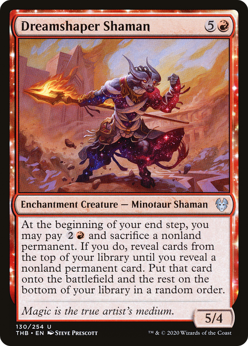 Dreamshaper Shaman (THB-130) - uncommon: (enchantment) - Foil