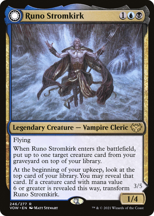 Runo Stromkirk // Krothuss, Lord of the Deep (VOW-246) - rare: (Double Faced Transform) - Foil