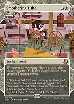 Smothering Tithe (WOT-013) - mythic: (Showcase) (Borderless)