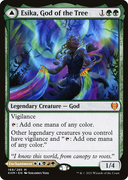 Esika, God of the Tree // The Prismatic Bridge (KHM-168) - mythic - Foil
