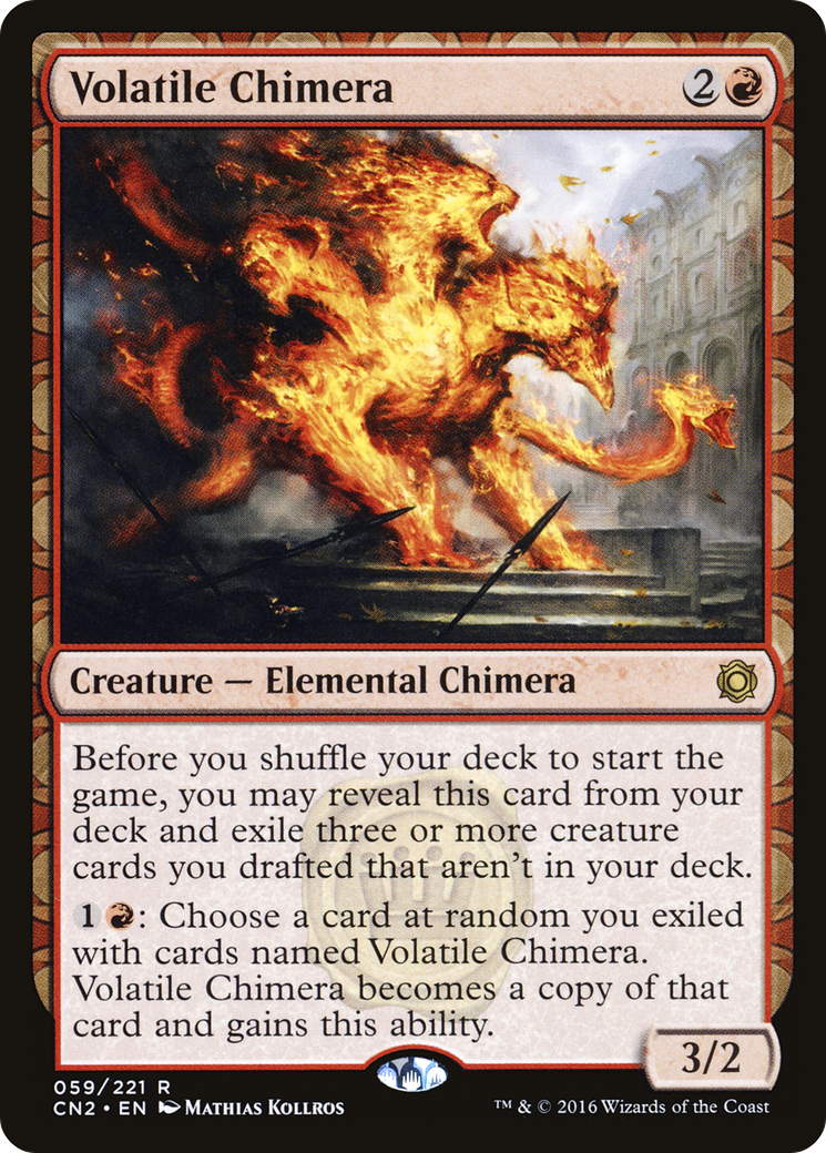 Volatile Chimera (CN2-059) - rare: (draft) - Foil