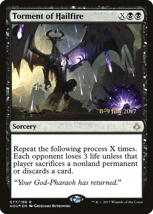 Torment of Hailfire (PRE-77S) - rare - Foil