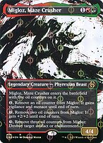 Migloz, Maze Crusher (ONE-470) - rare: (Showcase) (Borderless) - Foil