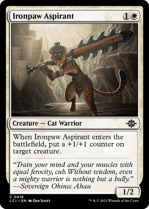 Ironpaw Aspirant (LCI-018) - common - Foil