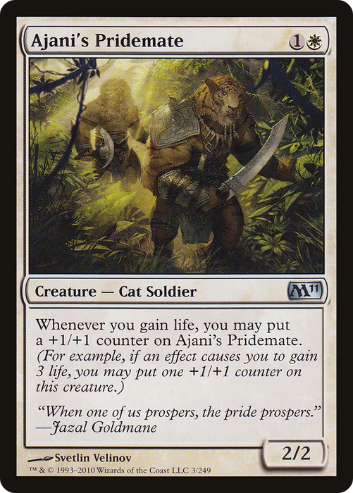 Ajani's Pridemate (M11-003) - uncommon - Foil