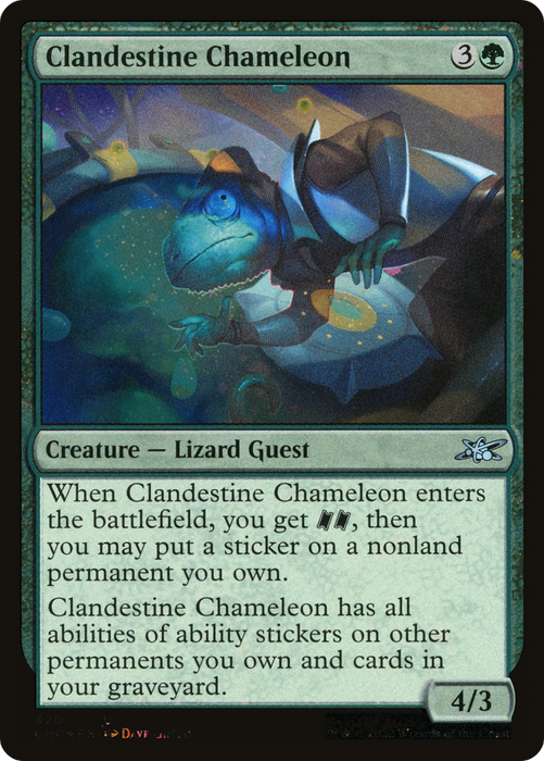 Clandestine Chameleon (UNF-420) - uncommon - Foil