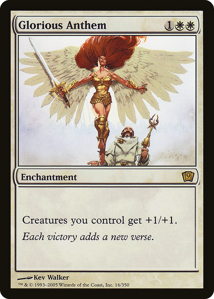Glorious Anthem (9ED-16★) - rare - Foil