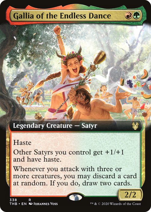 Gallia of the Endless Dance (THB-338) - rare: (Extended Art) - Foil