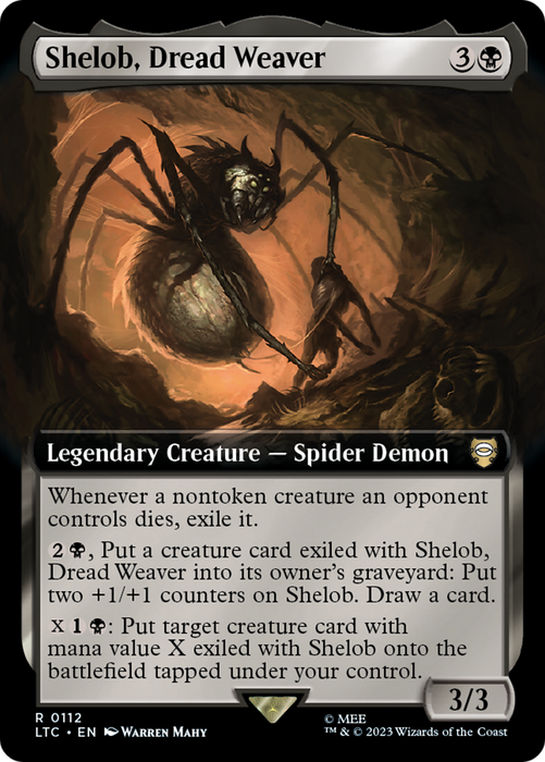 Shelob, Dread Weaver (LTC-112) - rare: (Extended Art)