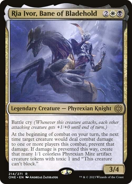 Ria Ivor, Bane of Bladehold (ONE-214) - rare - Foil