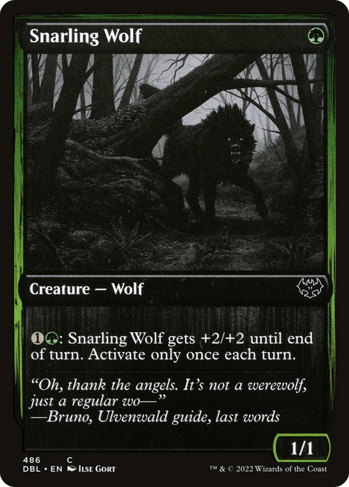 Snarling Wolf (DBL-486) - common - Foil