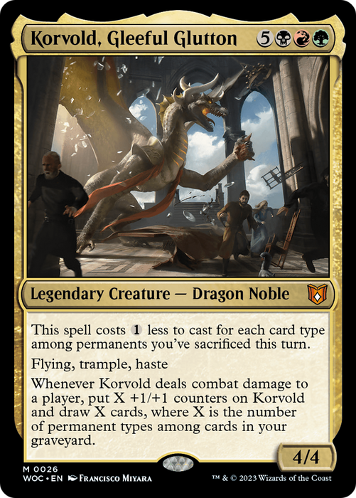 Korvold, Gleeful Glutton (WOC-026) - mythic