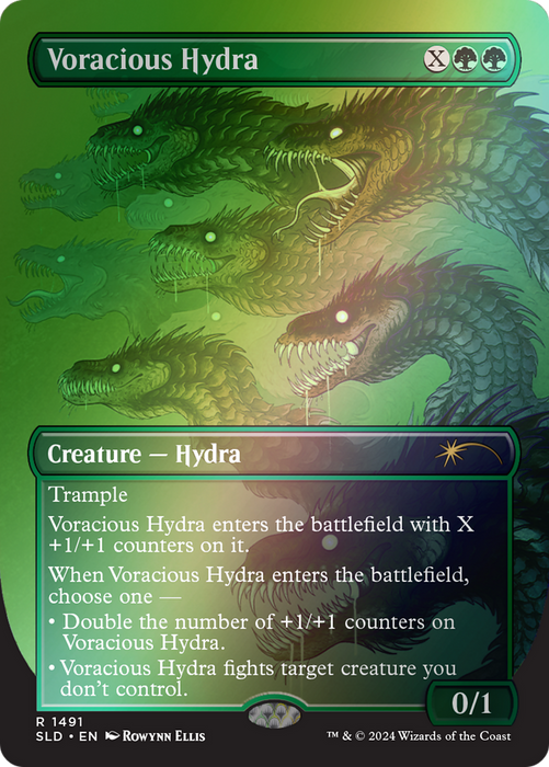 Voracious Hydra (SLD-1491★) - rare (Borderless) - Foil