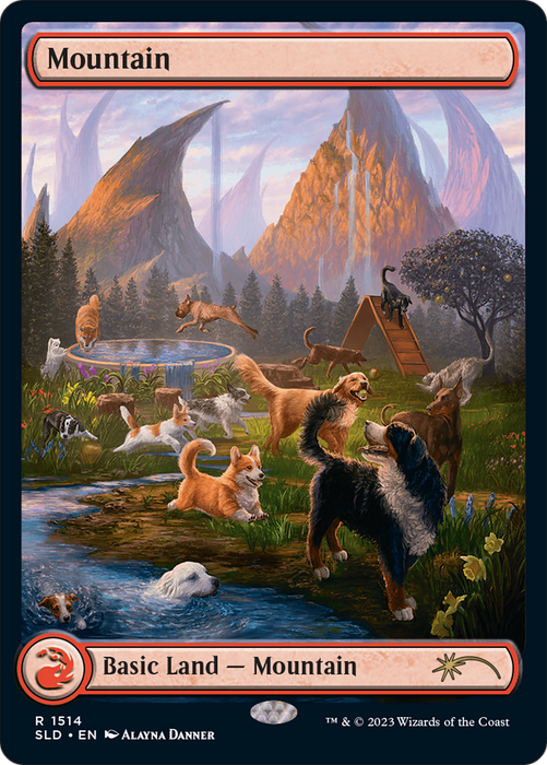 Mountain (SLD-1514) - rare: (Full Art) - Foil